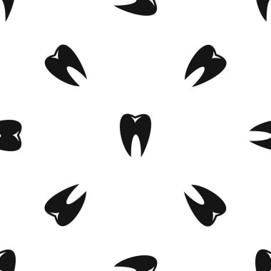 Diş deseni sorunsuz siyah