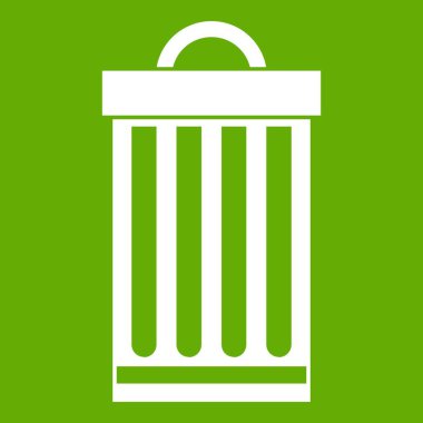 Çöp kutu simgesi yeşil