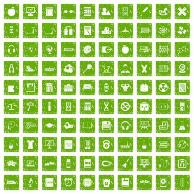 çocuklar kutsal kişilerin resmi öğrenme 100 grunge yeşil ayarla