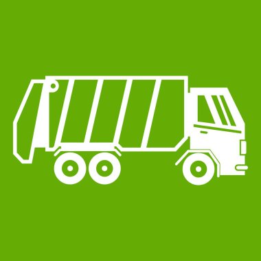Çöp kamyonu simgesi yeşil