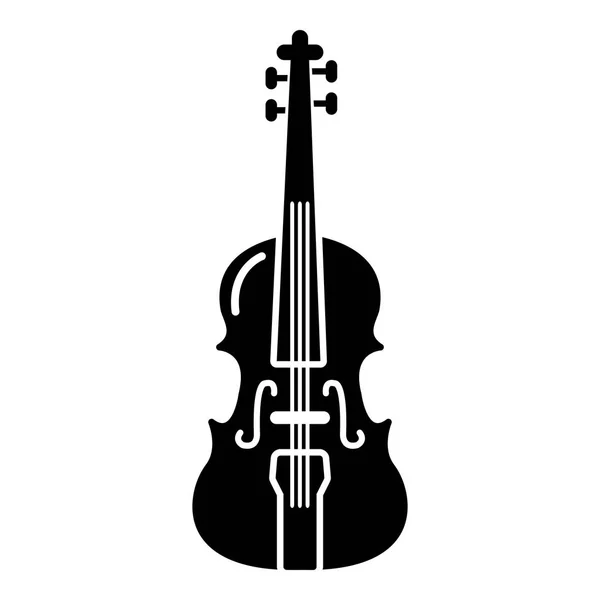Icona violino, stile semplice — Vettoriale Stock