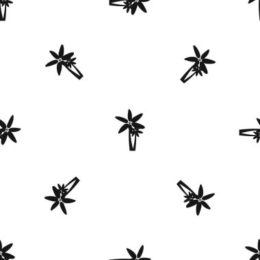 İki palmiye ağaçları sorunsuz siyah desen