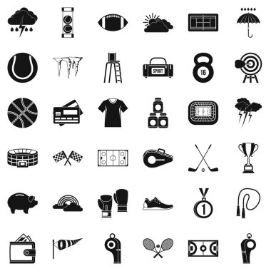 Podyum Icons set, basit tarzı