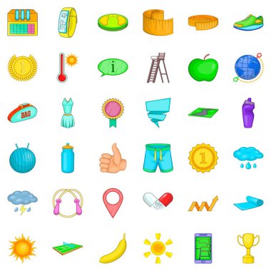 Spor simgeleri ayarla, tarzı çizgi film