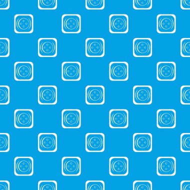 Giyim kare düğme desen kesintisiz mavi