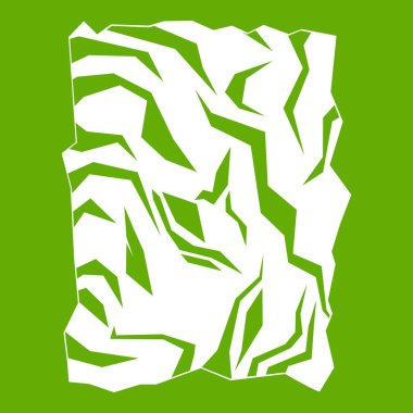 Buruşuk kağıt simgesi yeşil