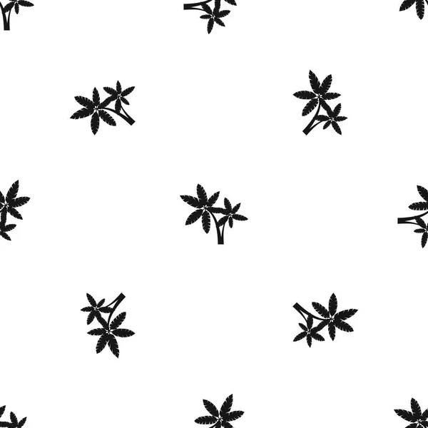 Palma pattern seamless black — Stock Vector