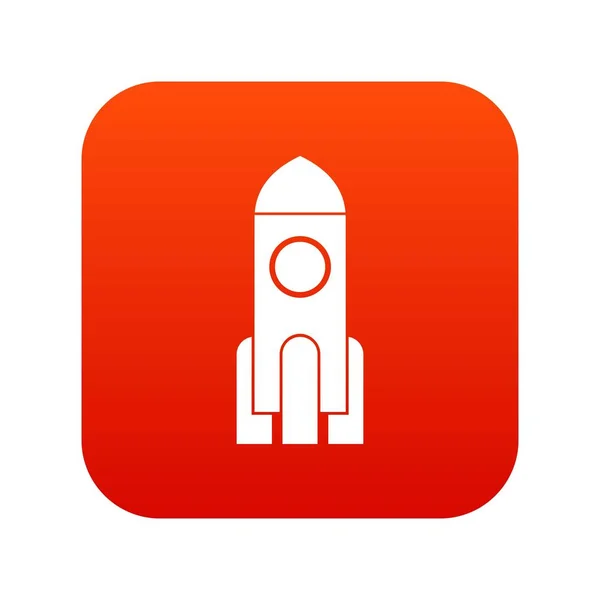 Rocket cyfrowy czerwony — Wektor stockowy