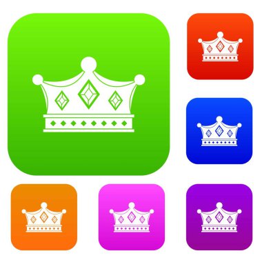 Prens tacı renk koleksiyonu ayarla