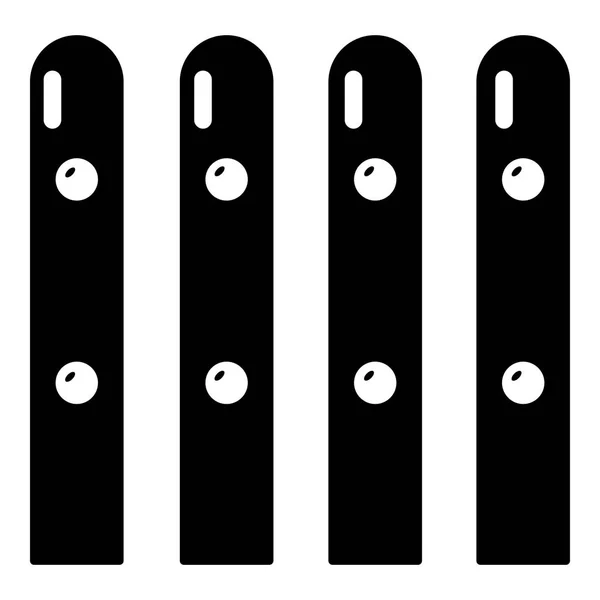 Піктограма дерев'яного паркану, простий стиль — стоковий вектор