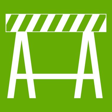 Trafik bariyeri simgesi yeşil