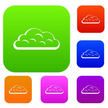 Kar bulut kümesi renk koleksiyonu