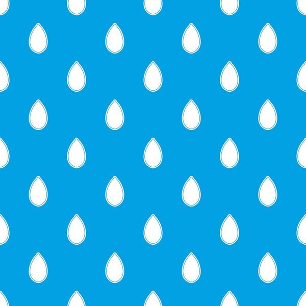 Pumpkin seed pattern seamless blue