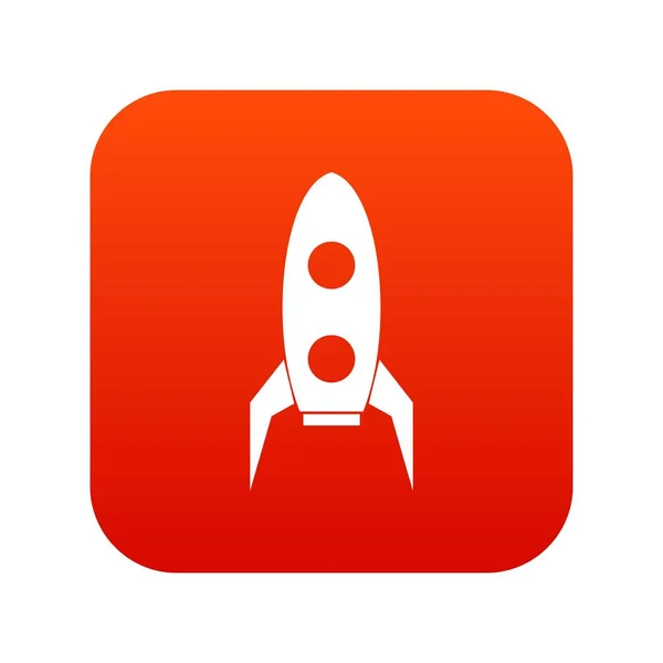 Rocket cyfrowy czerwony — Wektor stockowy