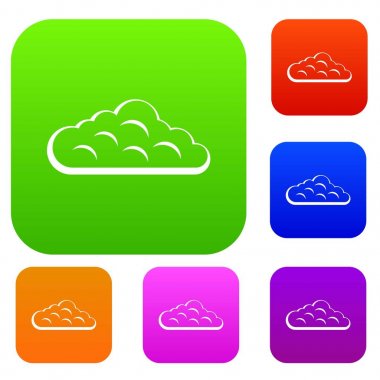 Gökyüzü bulut renk koleksiyonu ayarla