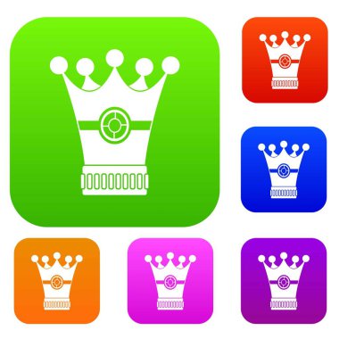 Ortaçağ taç renk koleksiyonu ayarla