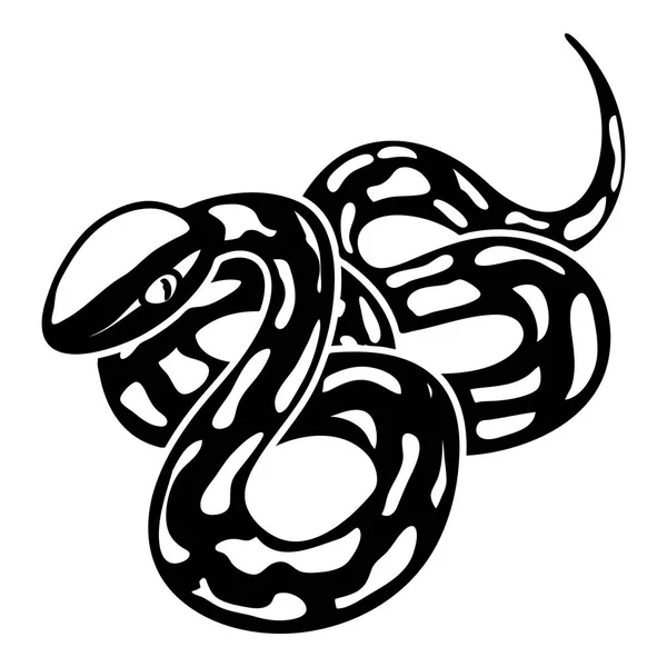Икона Техасской змеи, простой стиль — стоковый вектор