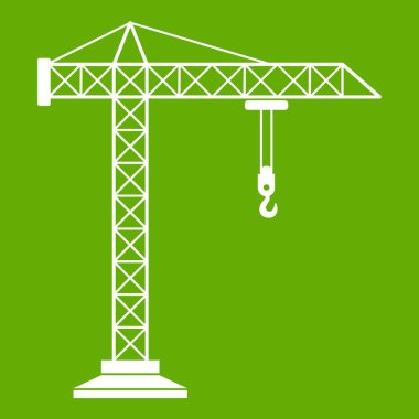 İnşaat vinç simgesi yeşil