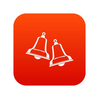 Çan simgesi dijital kırmızı