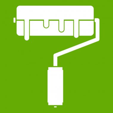 Rulo boya simgesi yeşil ile