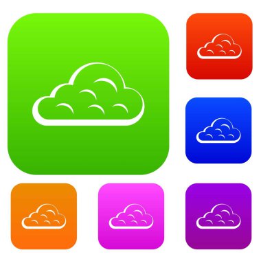 Yağmurlu bulut renk koleksiyonu ayarla