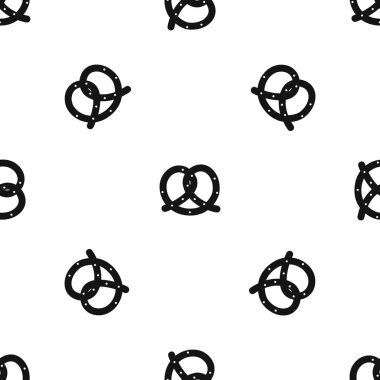 Tuzlu kraker desen sorunsuz siyah