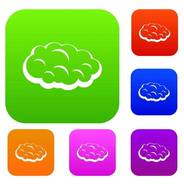 Collection de couleurs Cloud set — Image vectorielle