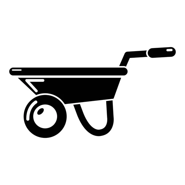 Wheelbarrow icon , simple style — Stock Vector
