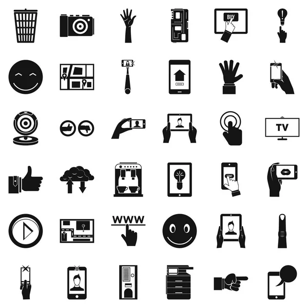 İndirme Icons set, basit tarzı