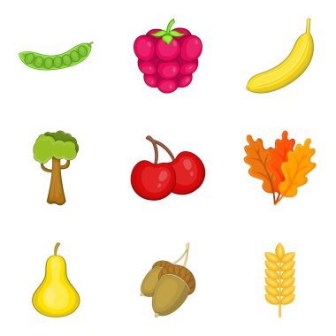 Icons set damat, karikatür tarzı