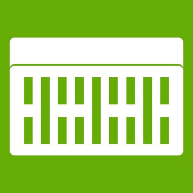 Bir bina tuğla simgesi yeşil