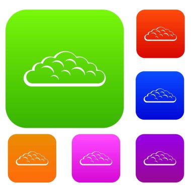 Bahar bulut renk koleksiyonu ayarla