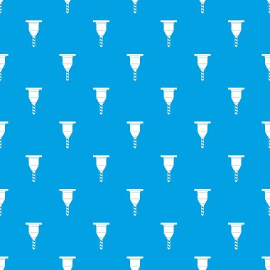 Drill bit deseni kesintisiz mavi