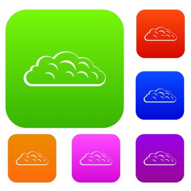 Sonbahar bulut renk koleksiyonu ayarla