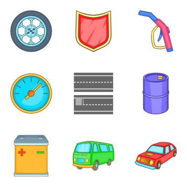 Bölüm Icons set yerine, karikatür tarzı