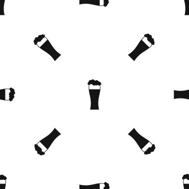 Bira desen sorunsuz siyah cam