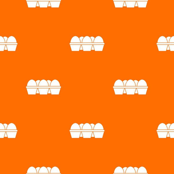 Eggs in carton package pattern seamless