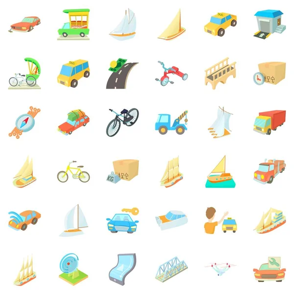 Otomatik Icons set, karikatür tarzı