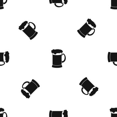 Karanlık bira desen sorunsuz siyah kupa