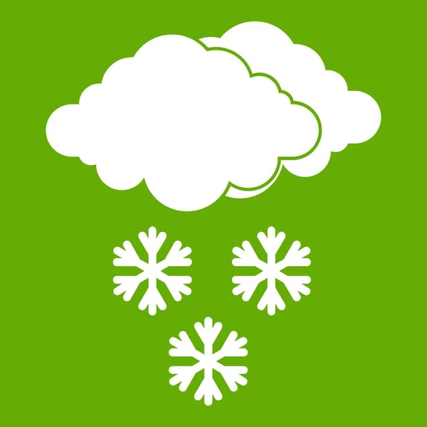 Иконка облака и снежинки — стоковый вектор