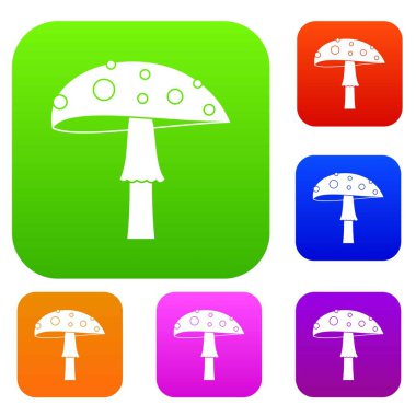 Amanita renk koleksiyonu ayarla