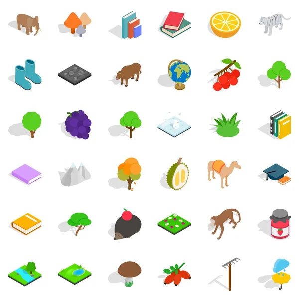 Hayvan Icons set, izometrik stili