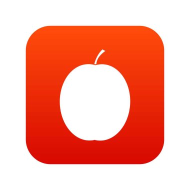 Taze kayısı simgesi dijital kırmızı