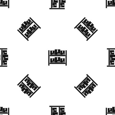 Depolama malların ambar desen sorunsuz siyah