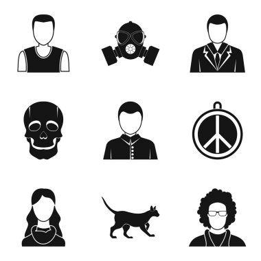 Talip Icons set, basit tarzı