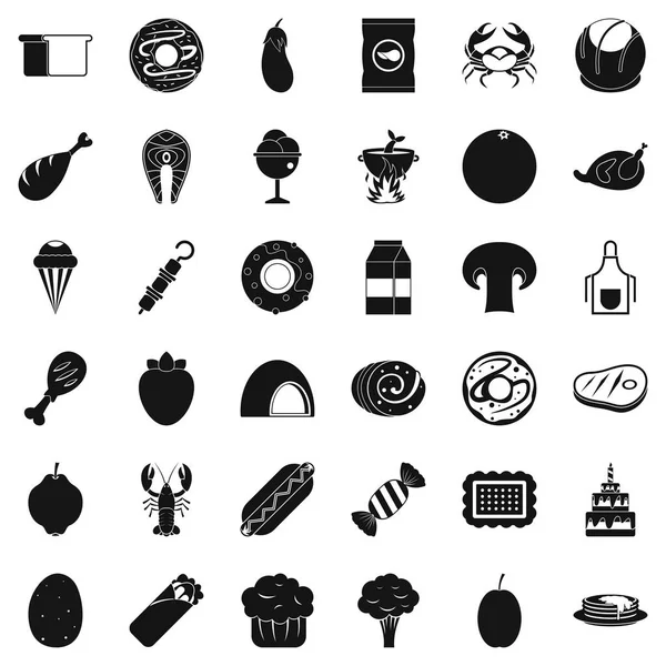 En sevdiğim yemek simgeler kümesi, simle stili