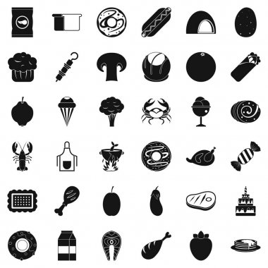 Çörek simgeler kümesi, simle stili