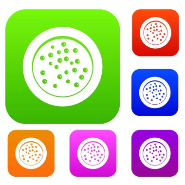 Karabiber bir plaka üzerinde renk koleksiyonu ayarla