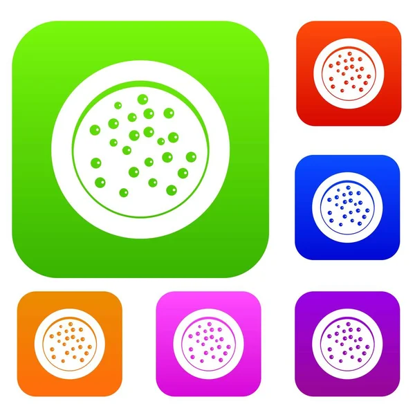 Karabiber bir plaka üzerinde renk koleksiyonu ayarla