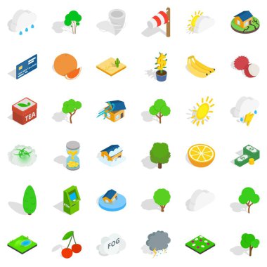 Needfull Icons set, izometrik stili